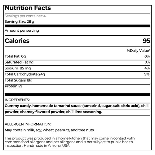 Watermelon Spicy Chamoy Gummy – 4 oz.